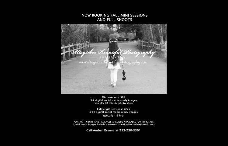 Now booking fall photo sessions